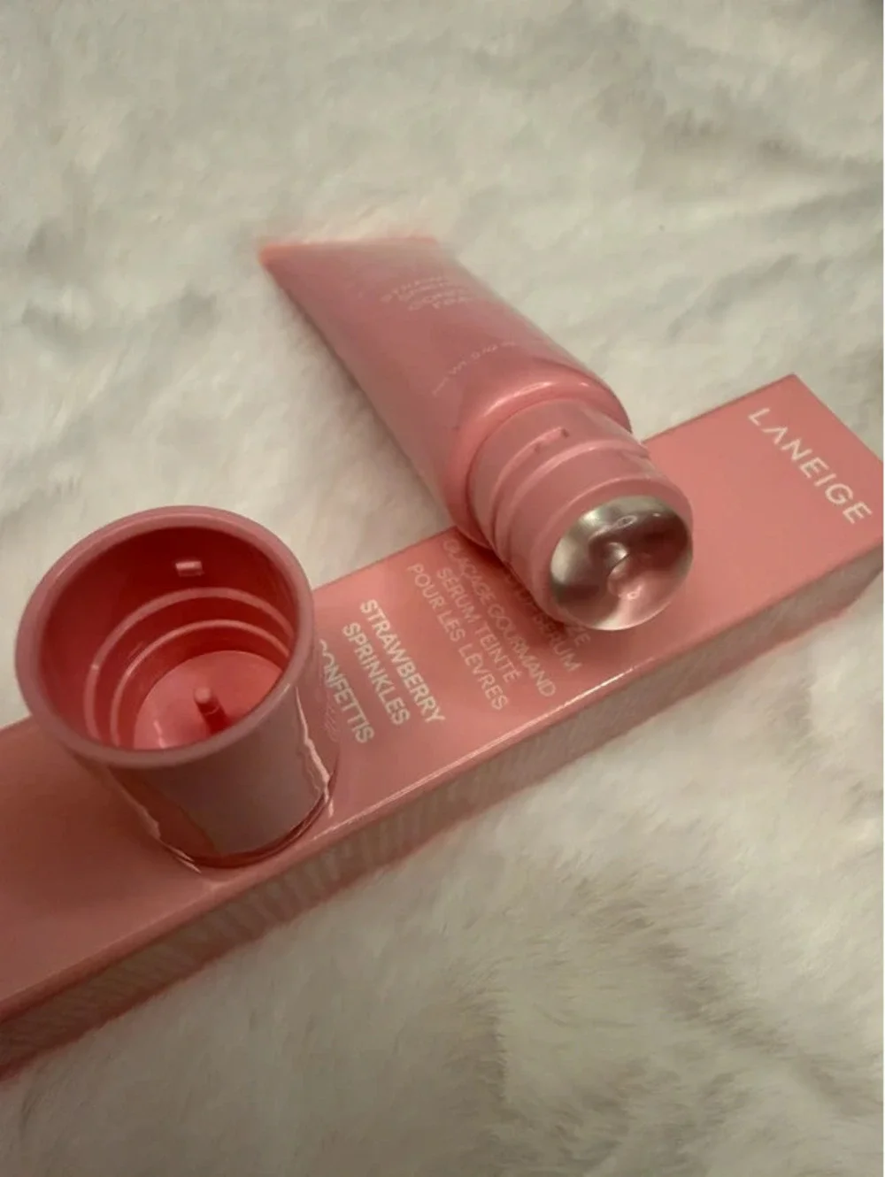 Laneige Glaze Craze Tinted Lip Serum Strawberry Sprinkles 0.42 oz NIB